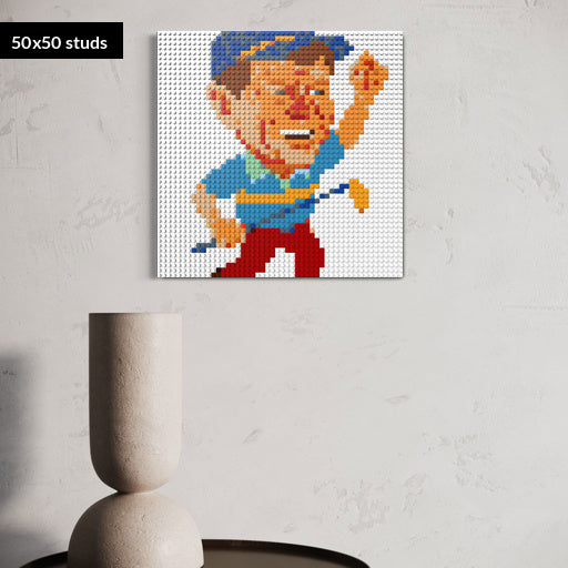 50*50studs, 40*40cm, 15,75*15,75inch
