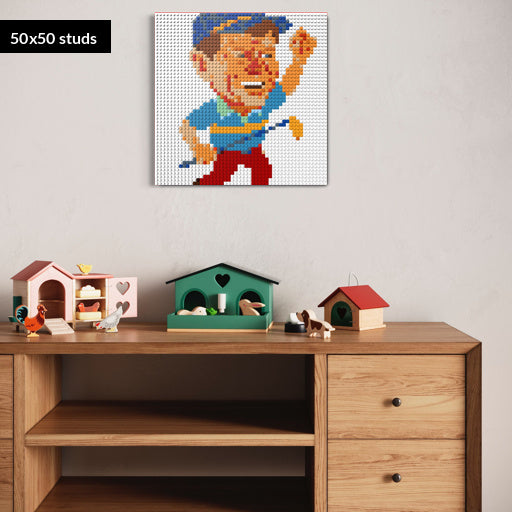 50*50studs, 40*40cm, 15,75*15,75inch