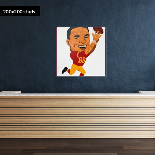 200*200studs, 160*160cm, 63*63inch
