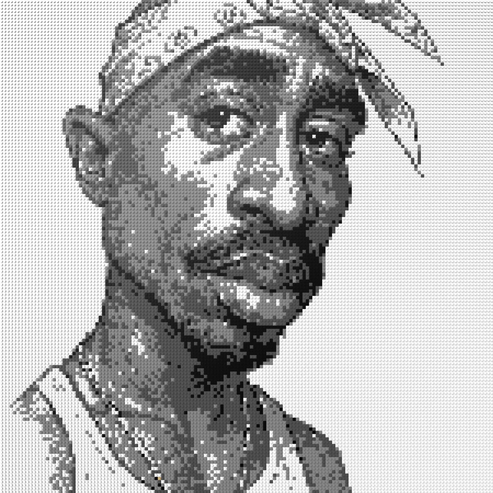 150*150studs, 120*120cm, 47,25*47,25inch