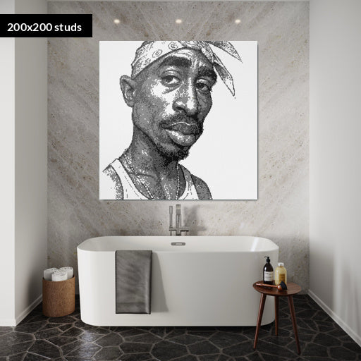 200*200studs, 160*160cm, 63*63inch