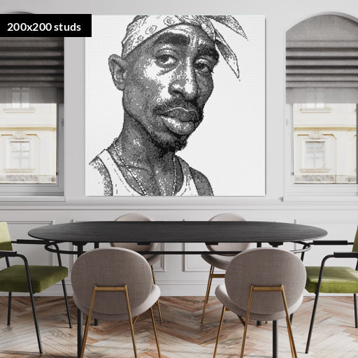 200*200studs, 160*160cm, 63*63inch