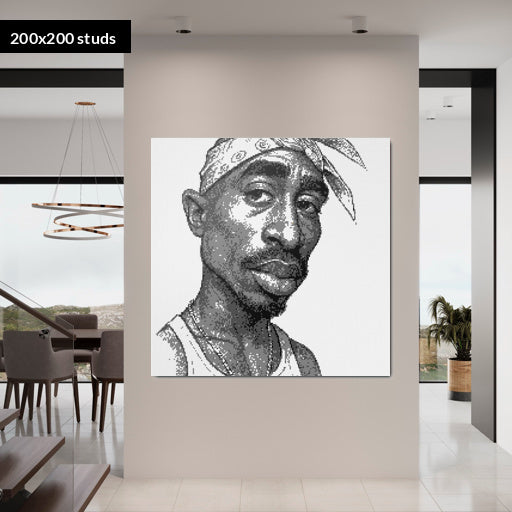 200*200studs, 160*160cm, 63*63inch