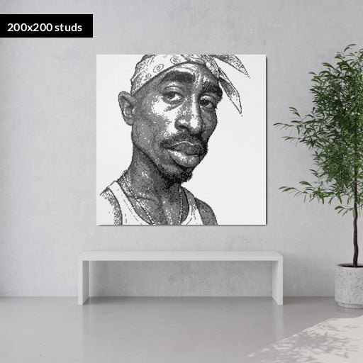 200*200studs, 160*160cm, 63*63inch