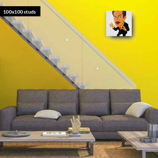 100*100studs, 80*80cm, 31,5*31,5inch