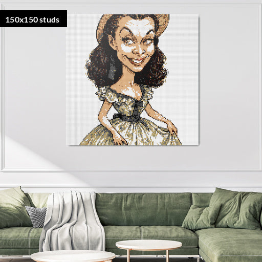 150*150studs, 120*120cm, 47,25*47,25inch