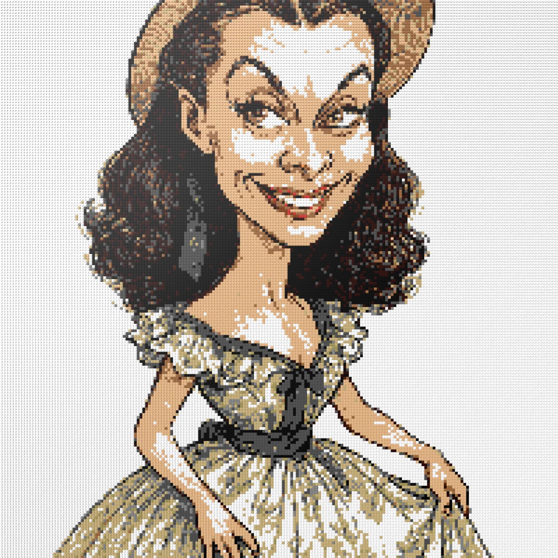 200*200studs, 160*160cm, 63*63inch