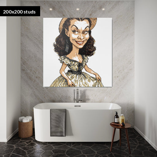 200*200studs, 160*160cm, 63*63inch