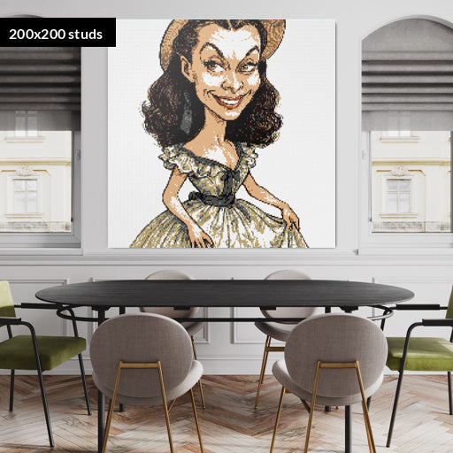 200*200studs, 160*160cm, 63*63inch