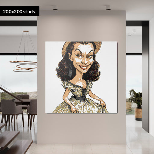 200*200studs, 160*160cm, 63*63inch