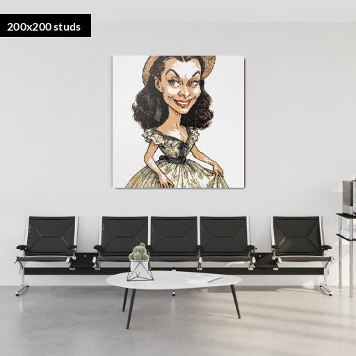 200*200studs, 160*160cm, 63*63inch