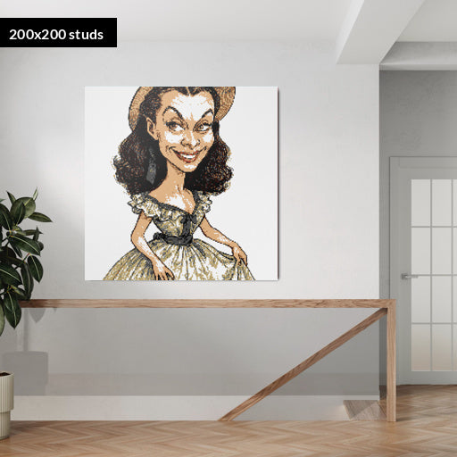 200*200studs, 160*160cm, 63*63inch