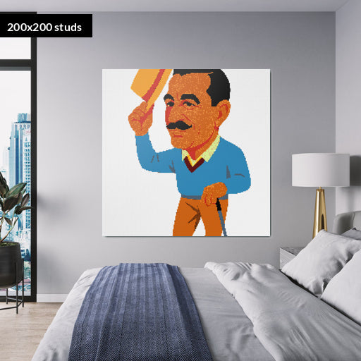 200*200studs, 160*160cm, 63*63inch