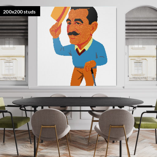 200*200studs, 160*160cm, 63*63inch