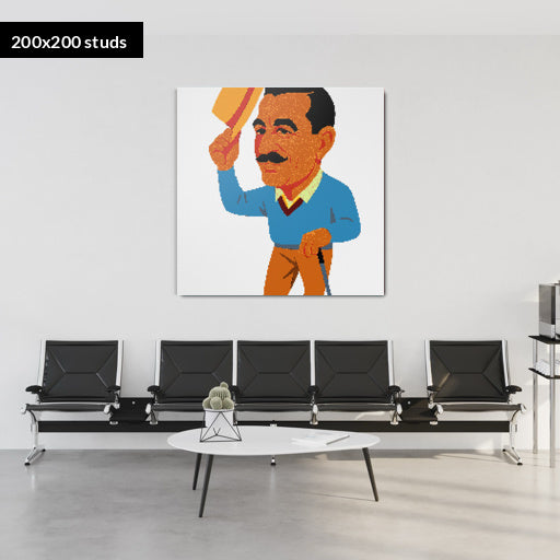 200*200studs, 160*160cm, 63*63inch