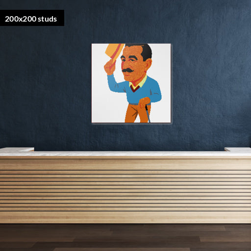 200*200studs, 160*160cm, 63*63inch