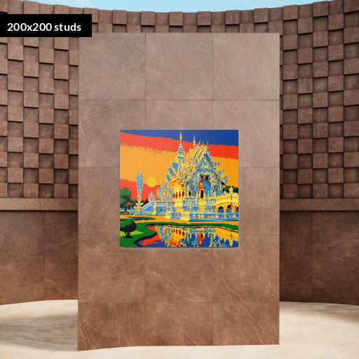 200*200studs, 160*160cm, 63*63inch