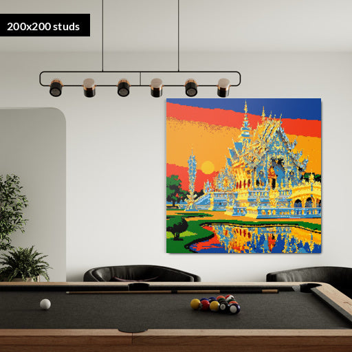 200*200studs, 160*160cm, 63*63inch