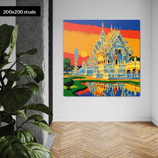 200*200studs, 160*160cm, 63*63inch