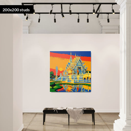 200*200studs, 160*160cm, 63*63inch