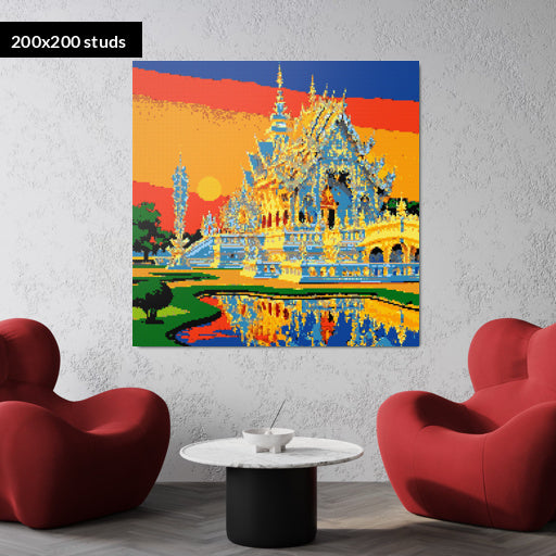 200*200studs, 160*160cm, 63*63inch
