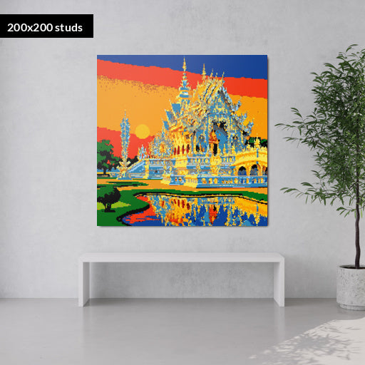 200*200studs, 160*160cm, 63*63inch