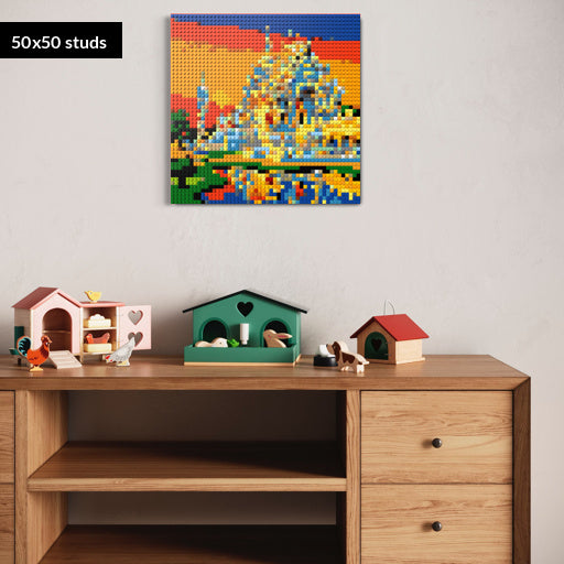 50*50studs, 40*40cm, 15,75*15,75inch
