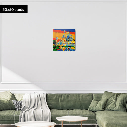 50*50studs, 40*40cm, 15,75*15,75inch