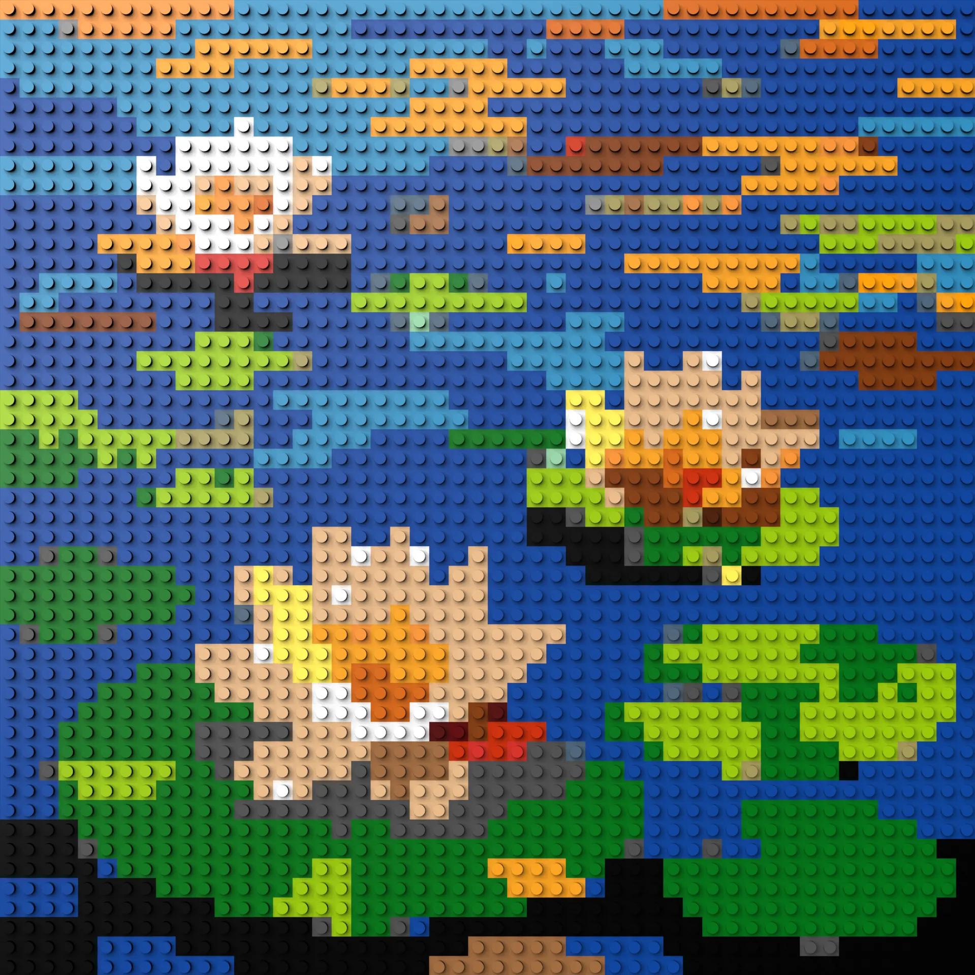 50*50studs, 40*40cm, 15,75*15,75inch