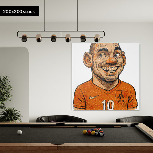 200*200studs, 160*160cm, 63*63inch