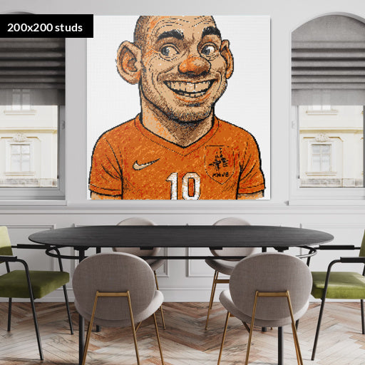 200*200studs, 160*160cm, 63*63inch