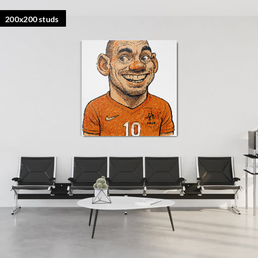 200*200studs, 160*160cm, 63*63inch