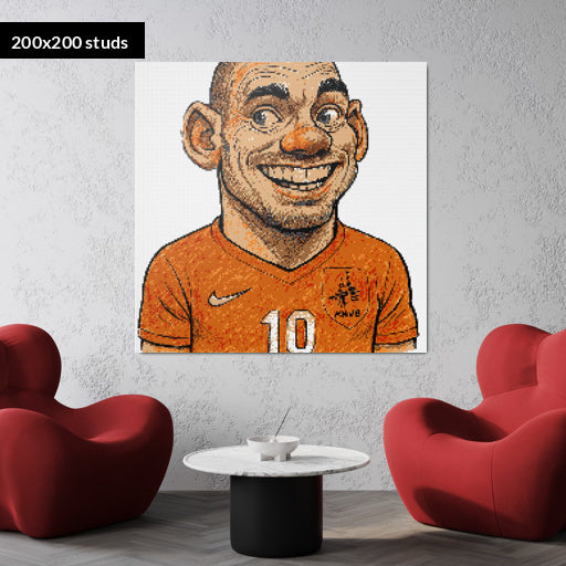 200*200studs, 160*160cm, 63*63inch