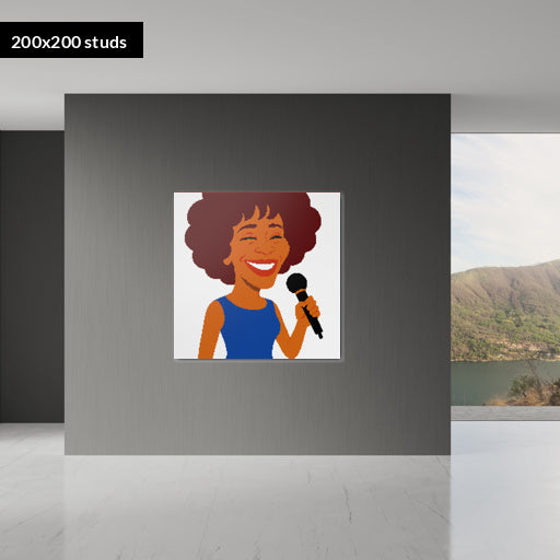 200*200studs, 160*160cm, 63*63inch