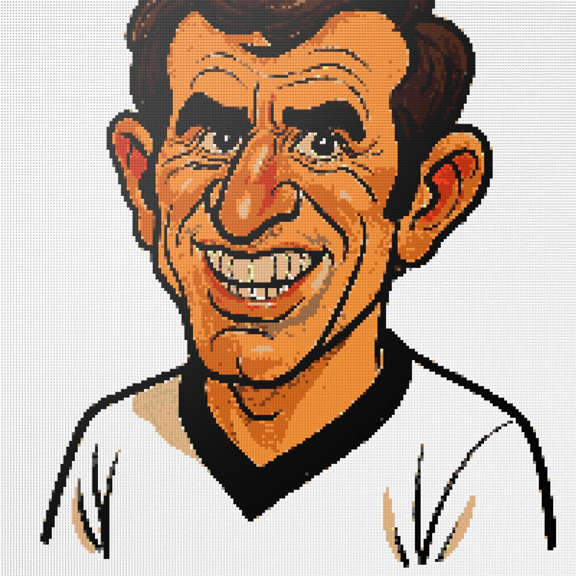 200*200studs, 160*160cm, 63*63inch