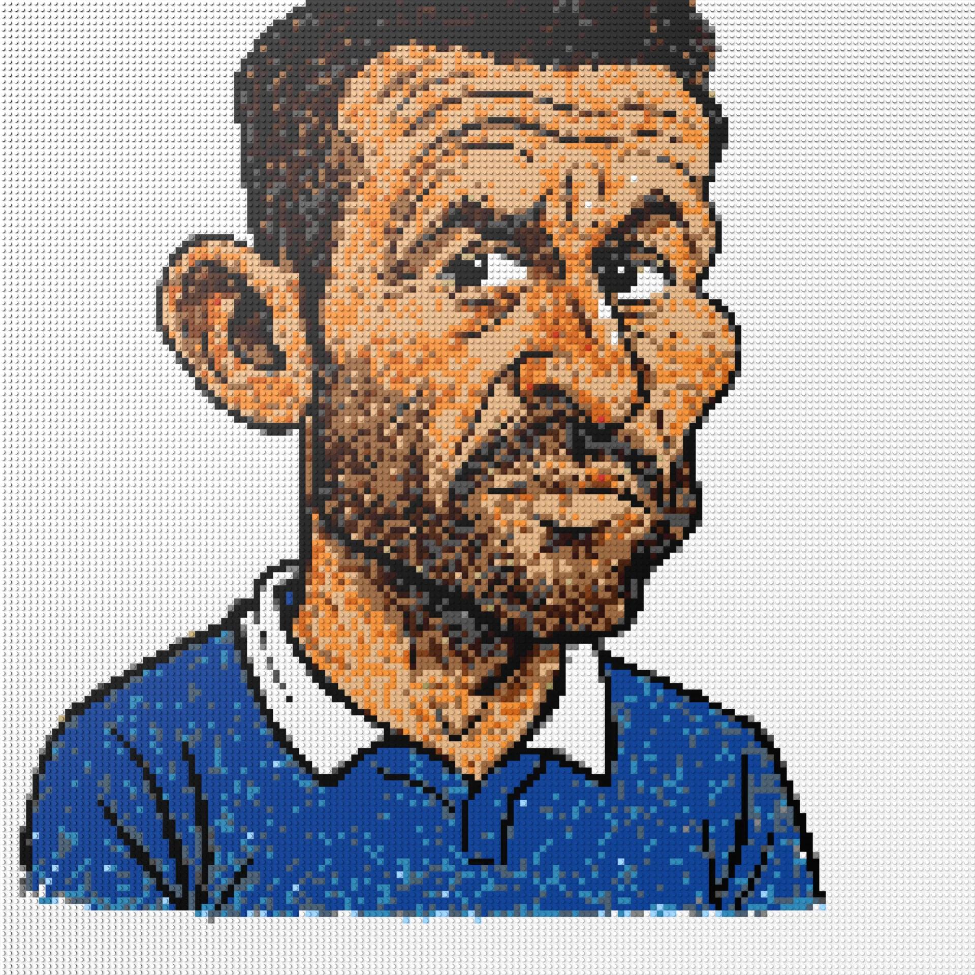 150*150studs, 120*120cm, 47,25*47,25inch