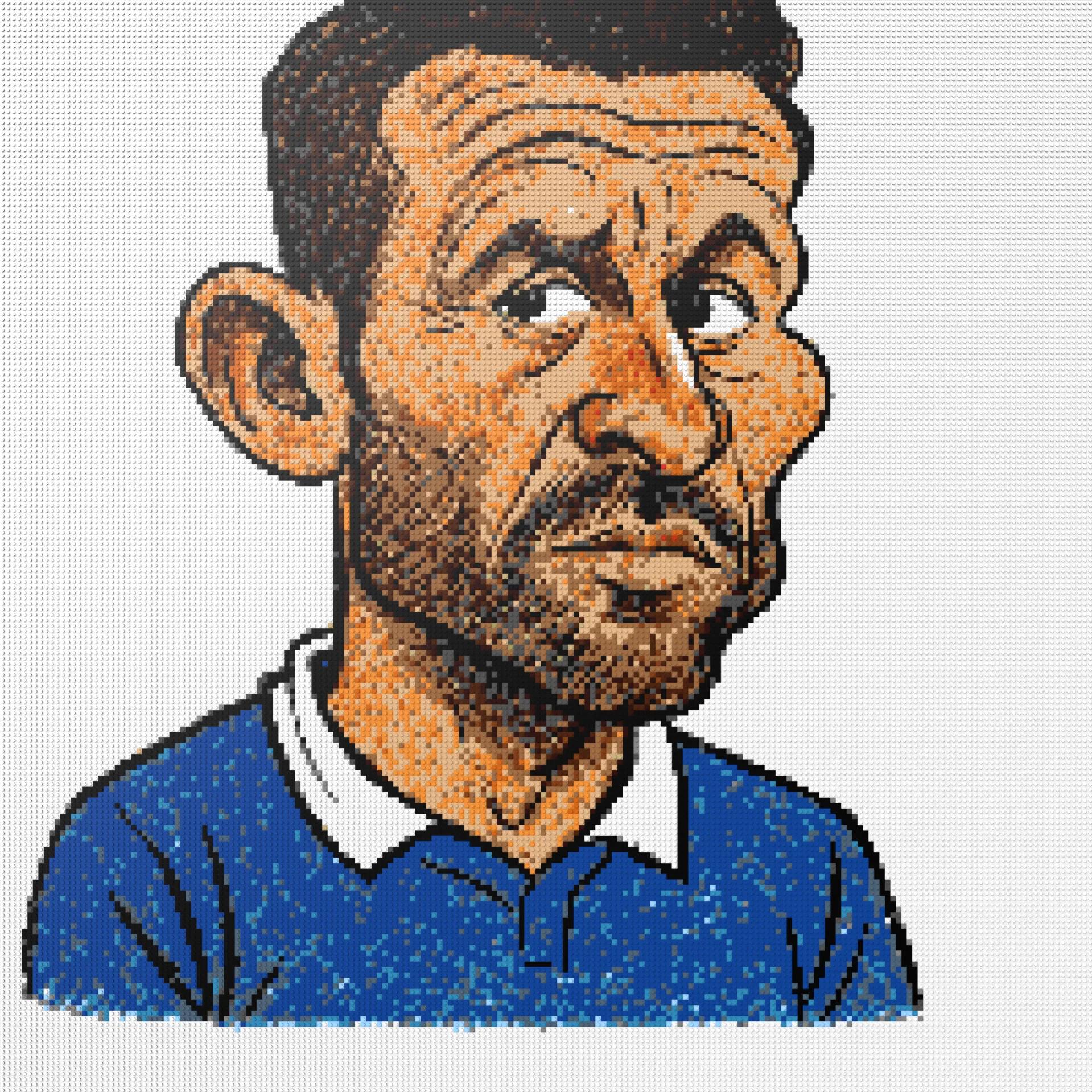 200*200studs, 160*160cm, 63*63inch