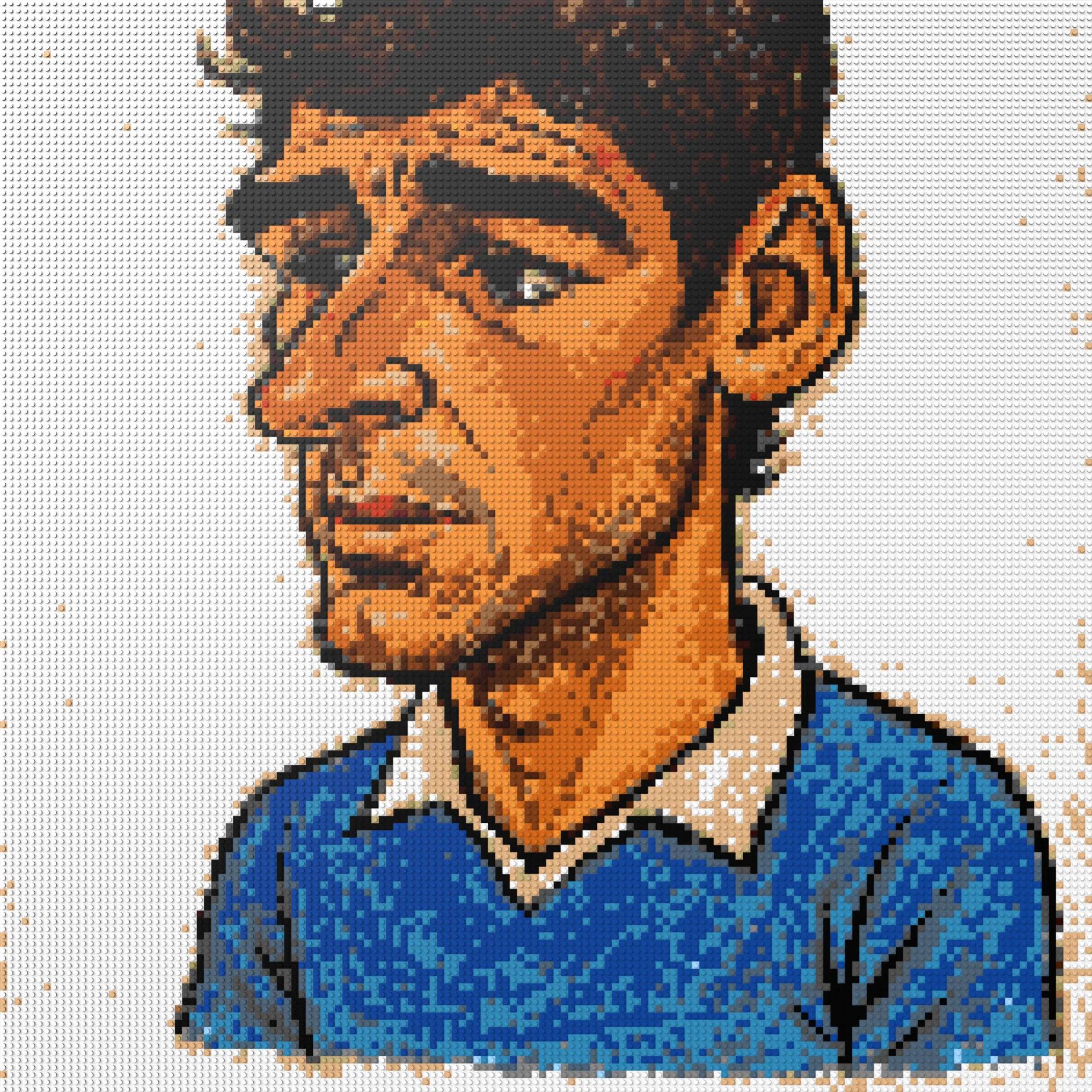 150*150studs, 120*120cm, 47,25*47,25inch