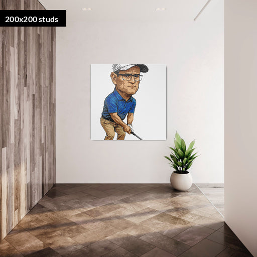 200*200studs, 160*160cm, 63*63inch