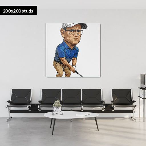 200*200studs, 160*160cm, 63*63inch