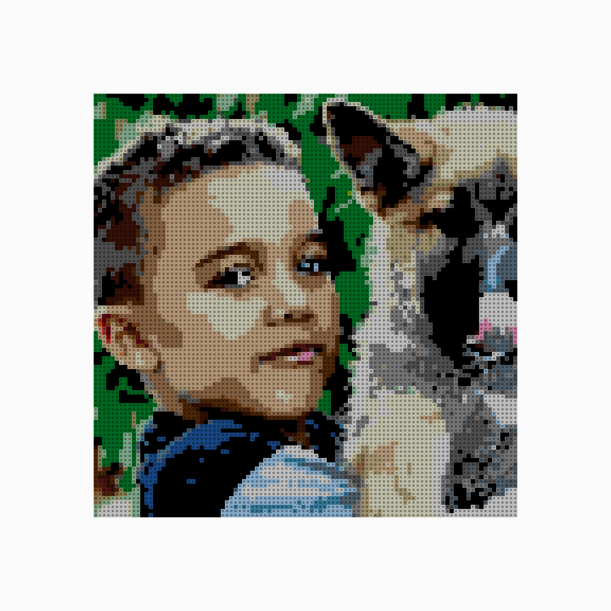 Custom Brick Mosaic