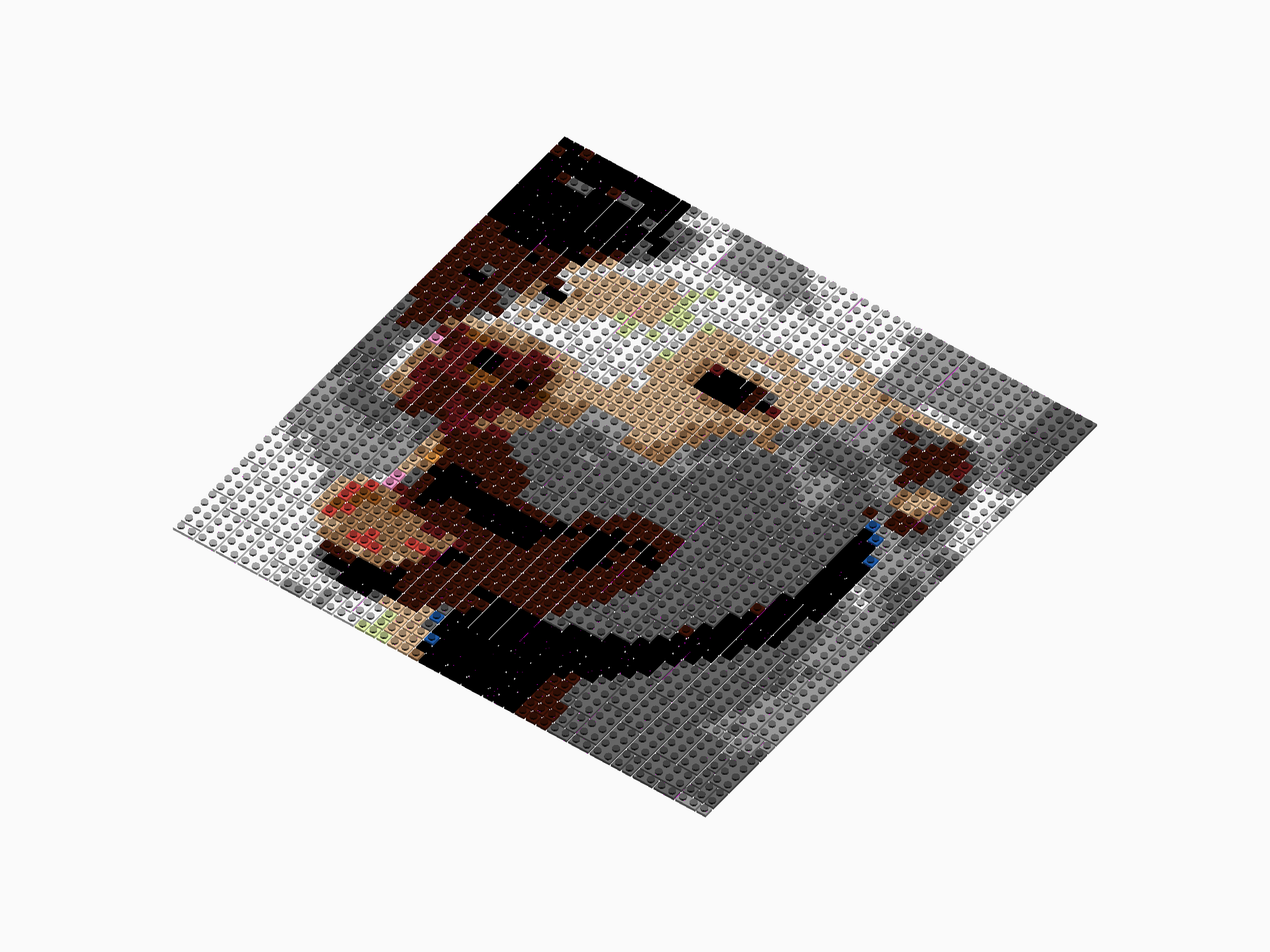 Custom Brick Mosaic