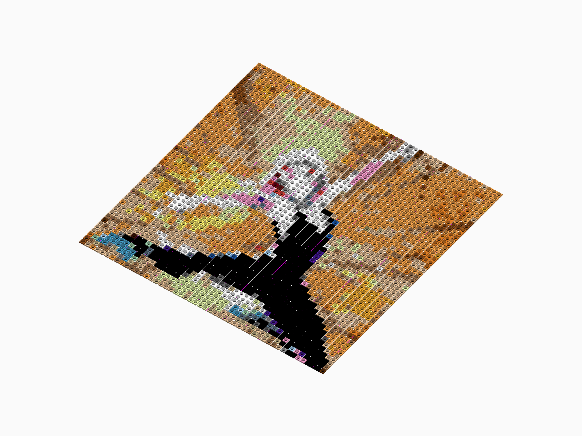 Custom Brick Mosaic