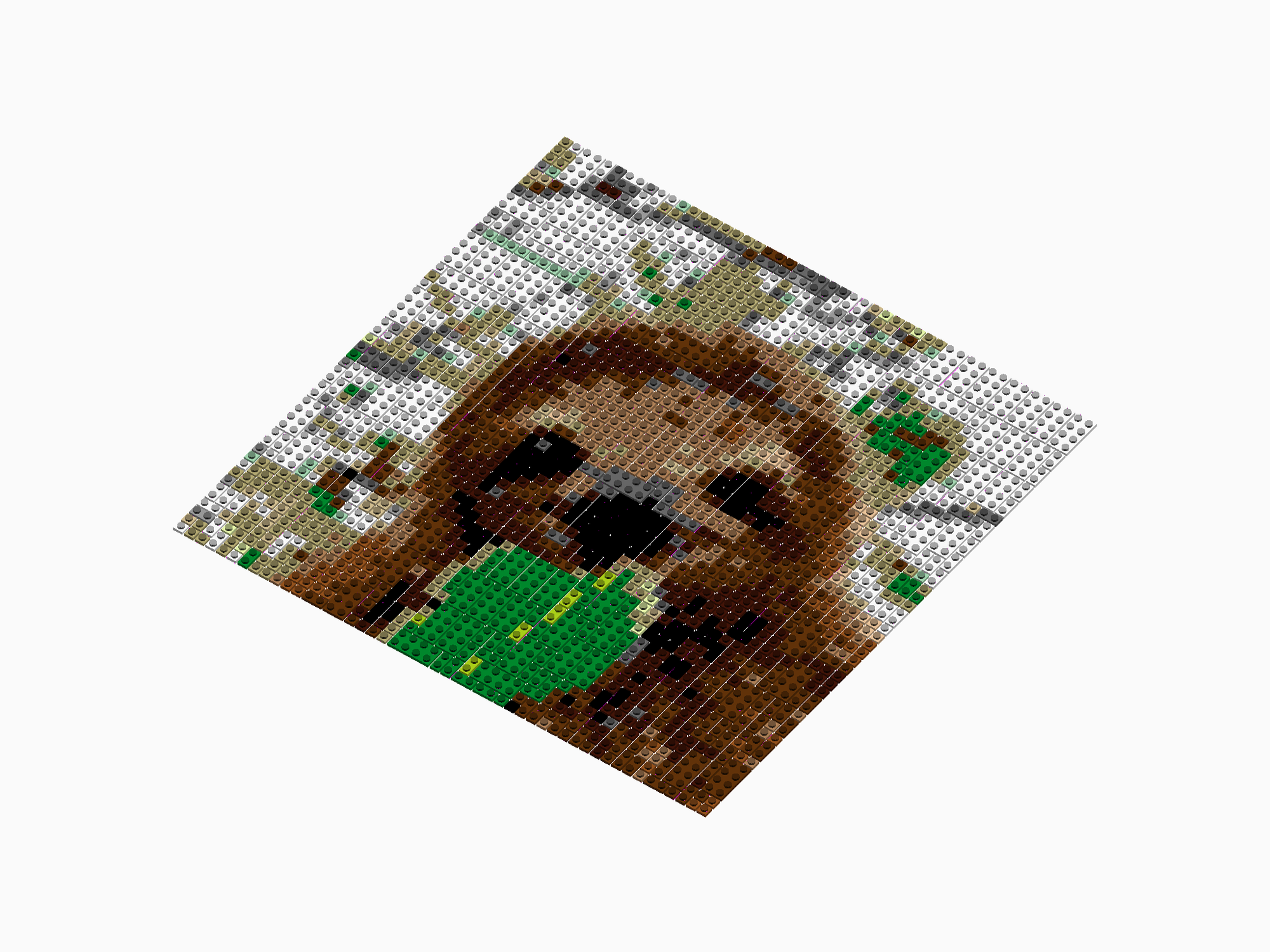 Custom Brick Mosaic