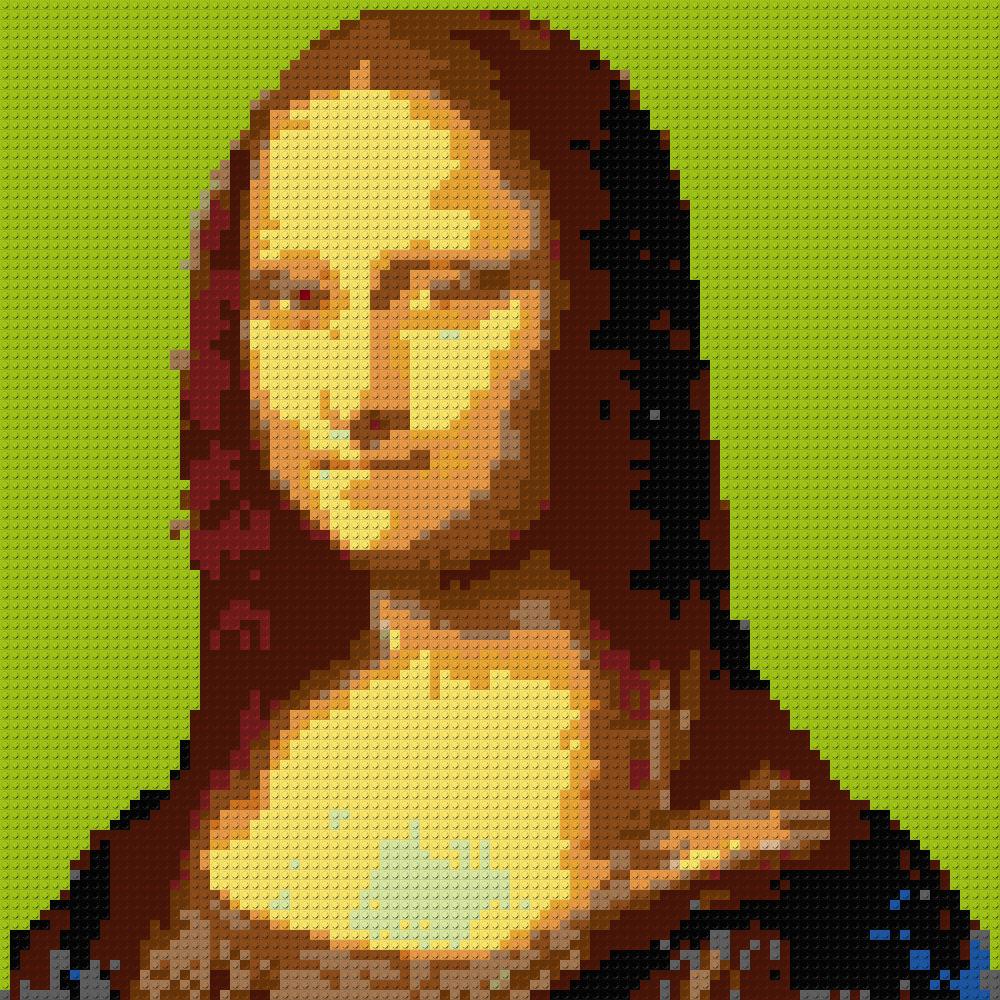 Mona Lisa Relief Mosaic