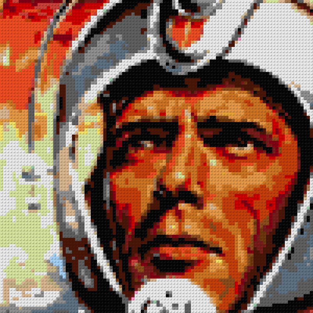 Custom Brick Mosaic