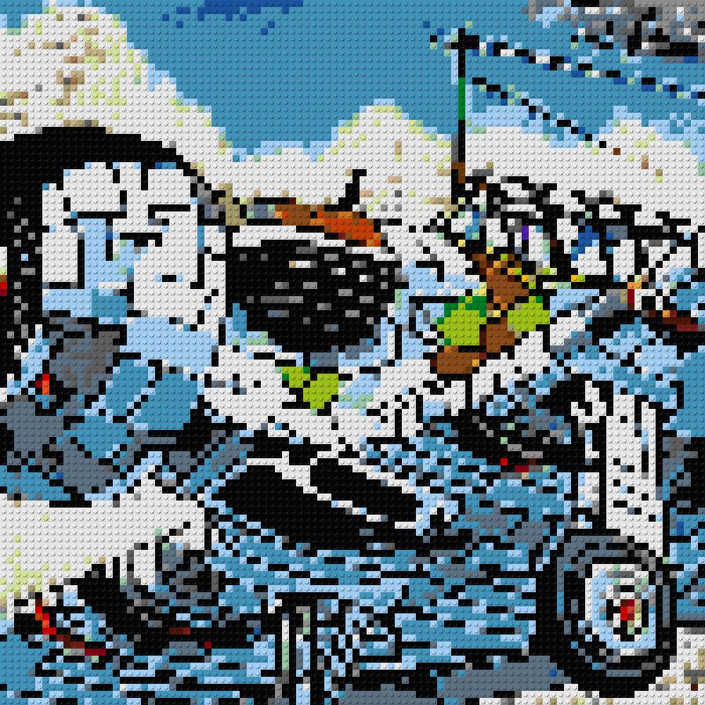 Custom Brick Mosaic