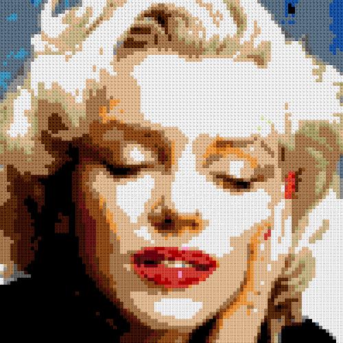 Marlyn Eyes Closed 100x100