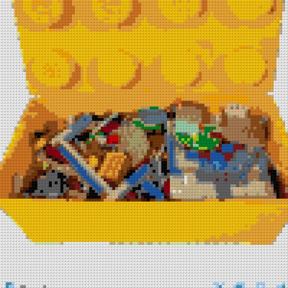 Custom Brick Mosaic