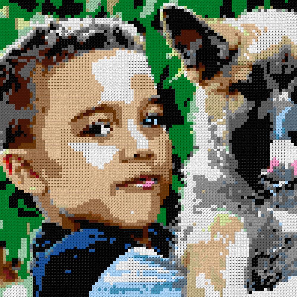 Custom Brick Mosaic